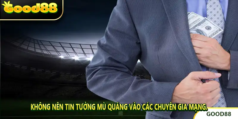 Không nên tin tưởng mù quáng vào các chuyên gia mạng.